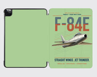 Thumbnail for F-84E Thunderjet design on light green ipad tablet case