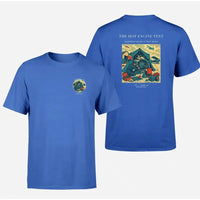 Thumbnail for VINTAGE G4356 - The Hot Engine Tent - Double-Side T-Shirt design on blue double side t shirt
