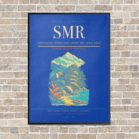 Thumbnail for Simón Bolívar International Airport SMR — Santa Marta vertical canvas print - framed - blue background