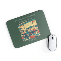 Thumbnail for VINTAGE G4247 - The Soda Fountain Airport - Designed Mouse Pads design on darkgreen rectangle
