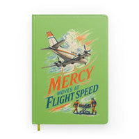 Thumbnail for Mercy Moves At Flight Speed design on light green notebook