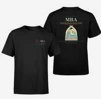 Thumbnail for Moi International Airport (MBA) design printed on black double-side t-shirt