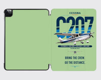 Thumbnail for Cessna T207A Stationair 8 design on light green ipad tablet case