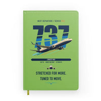 Thumbnail for Boeing 737 MAX 10 design on light green notebook