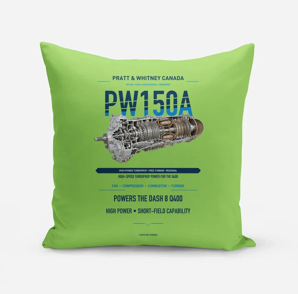 PW150A design on light green pillow