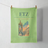 Thumbnail for Metz–Nancy–Lorraine Airport (ETZ) design on light green towel