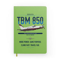 Thumbnail for Socata TBM 850 design on light green notebook