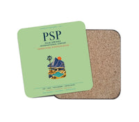 Thumbnail for Palm Springs International Airport (PSP) design on light green 1 piece coaster