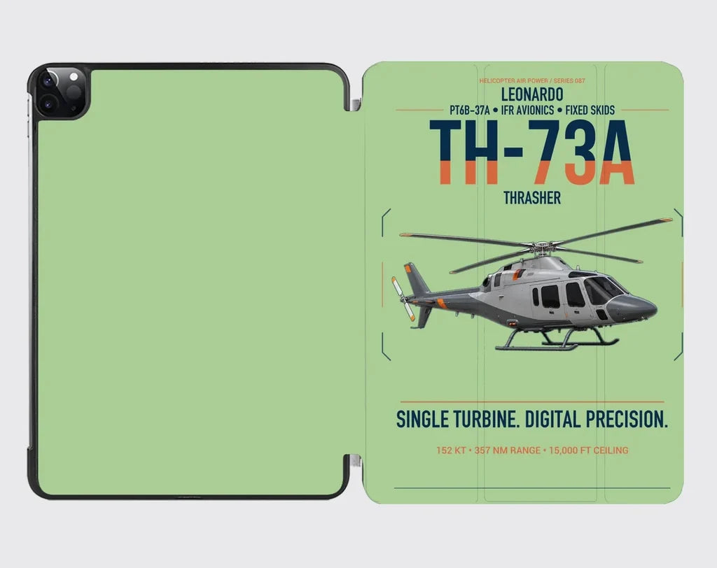 Leonardo TH-73A Thrasher design on light green ipad tablet case