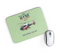 Thumbnail for Airbus H130 design on light green rectangle mouse pad