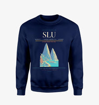 Thumbnail for George F. L. Charles Airport (SLU) design on navy blue sweatshirt