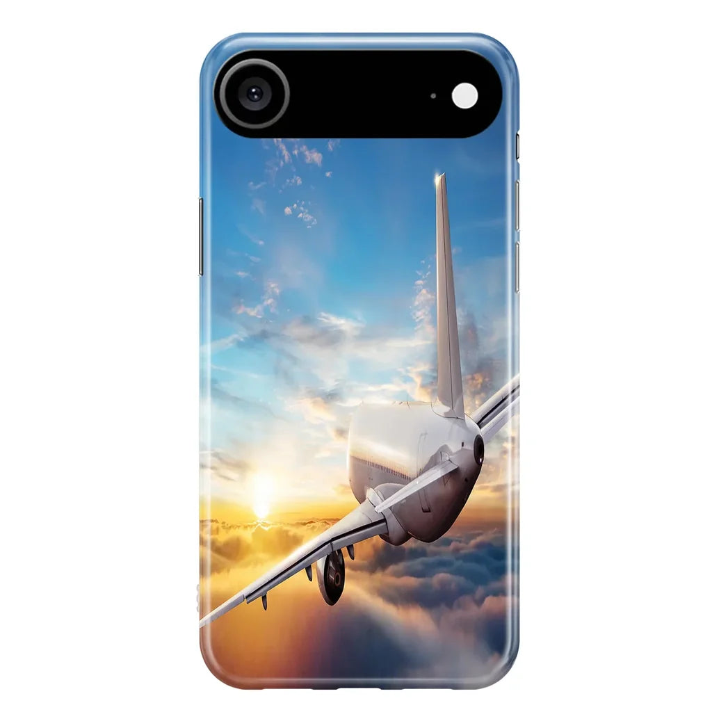 Airliner Jet Cruising over Clouds iPhone Case - view 4