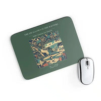 Thumbnail for VINTAGE G4269 - The Swallows In The Rafters - Designed Mouse Pads design on darkgreen rectangle