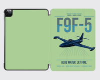 Thumbnail for F9F-5 Panther design on light green ipad tablet case