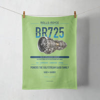 Thumbnail for BR725 design on light green towel