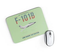 Thumbnail for F-101B Voodoo design on light green rectangle mouse pad