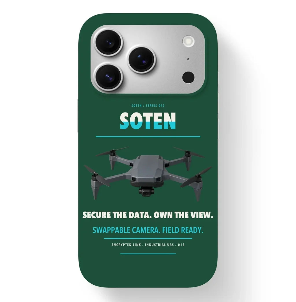 ACSL SOTEN Case design on dark green iphone case