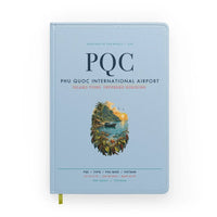Thumbnail for Phu Quoc International Airport (PQC) design on light blue notebook