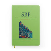 Thumbnail for San Luis Obispo County Regional Airport (SBP) design on light green notebook