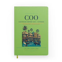 Thumbnail for Cadjehoun Airport (COO) design on light green notebook