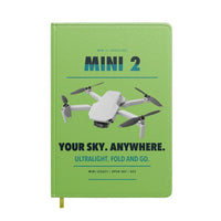 Thumbnail for DJI Mini 2 design on light green notebook