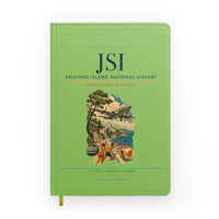 Thumbnail for Skiathos Island National Airport (JSI) design on light green notebook
