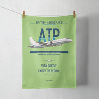 Thumbnail for British Aerospace ATP design on light green towel