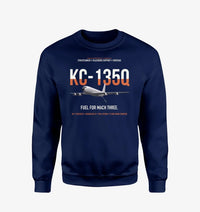Thumbnail for KC-135Q Blackbird Tanker design on navy blue sweatshirt
