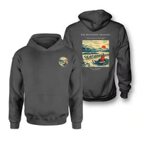 Thumbnail for VINTAGE G4350 - The Reindeer Crossing - Double-Side Hoodie design on darkgray double side