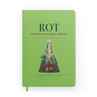 Thumbnail for Rotorua Regional Airport (ROT) design on light green notebook