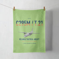 Thumbnail for Airbus C295M T.21 design on light green towel