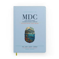 Thumbnail for Sam Ratulangi International Airport Manado (MDC) design on light blue notebook