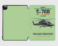 Thumbnail for Sikorsky S-76B design on light green ipad tablet case