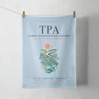Thumbnail for Tampa International Airport (TPA) design on light blue towel