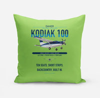 Thumbnail for Daher Kodiak 100 Series III design on light green pillow