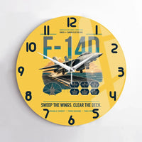Thumbnail for F-14D Tomcat design on yellow no frame wall clock