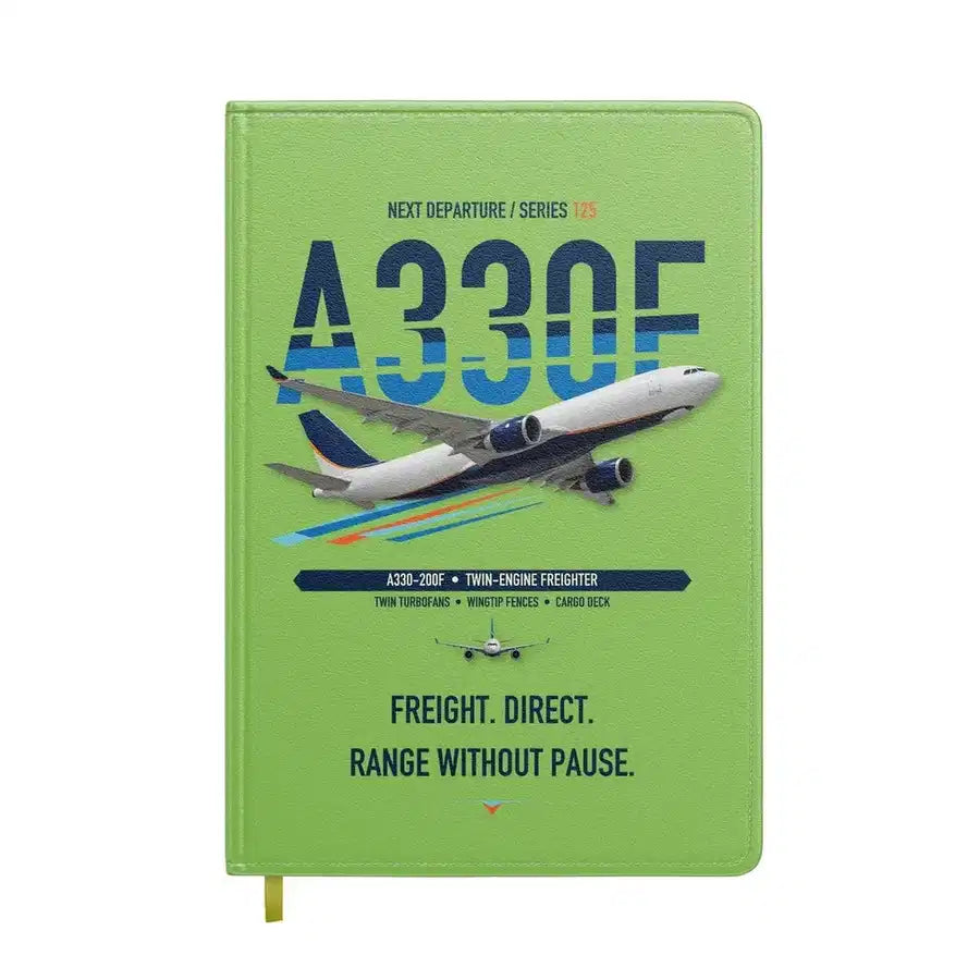 Airbus A330-200F design on light green notebook