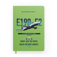 Thumbnail for Embraer E190-E2 design on light green notebook