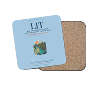 Thumbnail for Bill and Hillary Clinton National Airport (LIT) design on light blue 1 piece coaster
