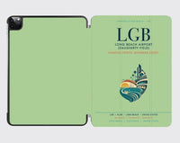 Thumbnail for Long Beach Airport (Daugherty Field) (LGB) design on light green ipad tablet case