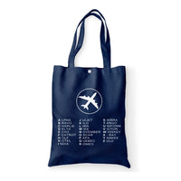 Thumbnail for Aviation Alphabet Tote Bag - view 4