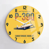 Thumbnail for P-39Q Airacobra design on yellow no frame wall clock