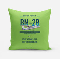 Thumbnail for Britten-Norman BN-2B-26 Islander design on light green pillow