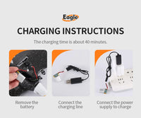 Thumbnail for Z59 2Channel 2.4G Glider RC Airplane with Eagle Style Remote Control EPP Foam Drone Simple Control - view 22