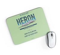 Thumbnail for de Havilland DH.114 Heron 2D design on light green rectangle mouse pad