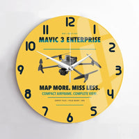 Thumbnail for DJI Mavic 3 Enterprise design on yellow no frame wall clock