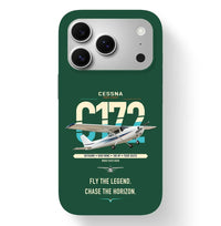 Thumbnail for Cessna 172 Skyhawk design on dark green magsafe iphone case, for iPhone 17 Pro