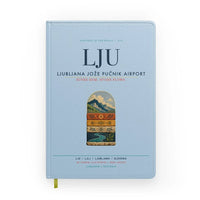 Thumbnail for Ljubljana Jože Pučnik Airport (LJU) design on light blue notebook