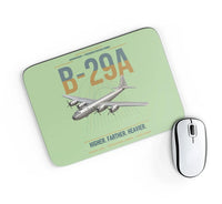 Thumbnail for B-29A Superfortress design on light green rectangle mouse pad