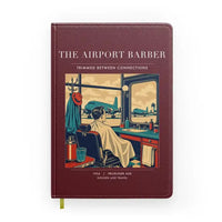 Thumbnail for VINTAGE G4377 - The Airport Barber - Designed Notebooks design on darkred